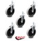 Service Caster 5 Inch Thermoplastic Rubber Wheel 3/8 Inch Threaded Stem Caster SCC, 5PK SCC-TS05S510-TPRS-381615-5 - alternate 1